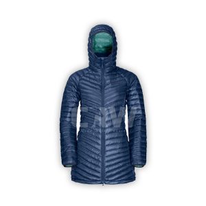 Women's Quilted Puffer Jackets with Hood Navy AS EQUIRIDE APPAREL 9015