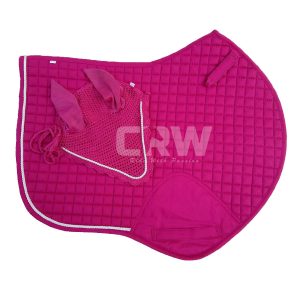 Horse Jumping Saddle Pads Matchy Matchy Set Shocking Pink