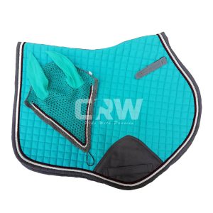 CRW Turquoise Jump Saddle Pad Set 1937