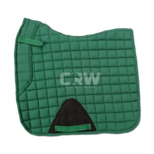 CRW Forest Green Dressage Saddle Pad Horse Riding 1939