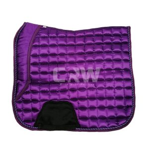 CRW Purple Satin Luxury Dressage Saddle Pad Horse Riding 1951