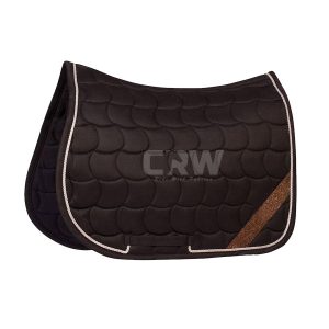 CRW Brown Luxury Dressage Saddle Pad Horse Riding 1965