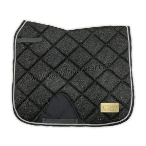 Grey Sparkle Dressage Glitter Saddle Pad 1972