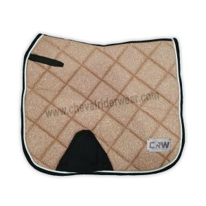 Rose Gold Glitter Saddle Pad Dressage 1972