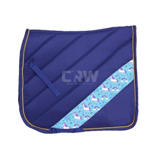 CRW Blue Dressage Saddle Pad Horse Riding 1978