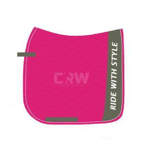 CRW Shocking Pink Dressage Saddle Pad Horse Riding 1979