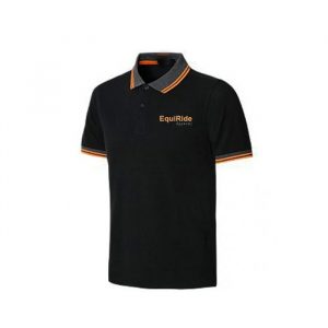 Men's Polo Shirts Black Equestrian CRW-PSM-3203