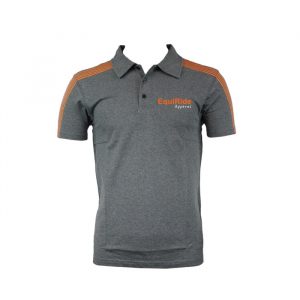 Men's Polo Shirts Charcoal Grey Equestrian CRW-PSM-3204