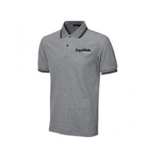 Men's Polo Shirts Charcoal Grey Equestrian CRW-PSM-3205