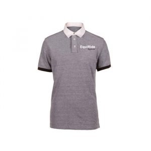 Men's Polo Shirts Charcoal Grey Equestrian CRW-PSM-3206