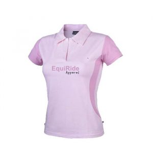 Women’s Polo Shirts Pink Equestrian 3251