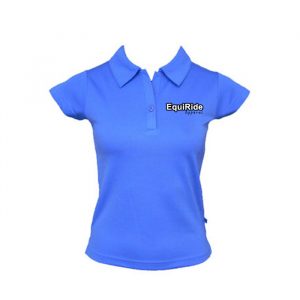 Women’s Polo Shirts Blue Equestrian 3254