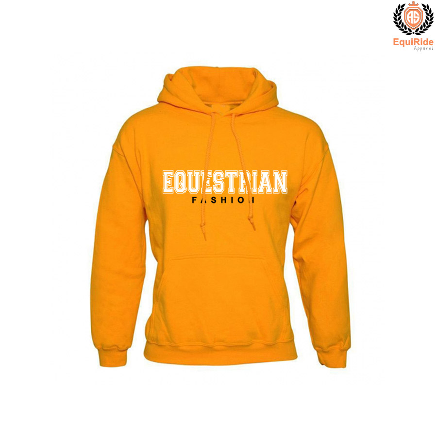 Orange Pullover Hoodies Women's Sweatshirts Equestrian Fashion CRW-HOD-003