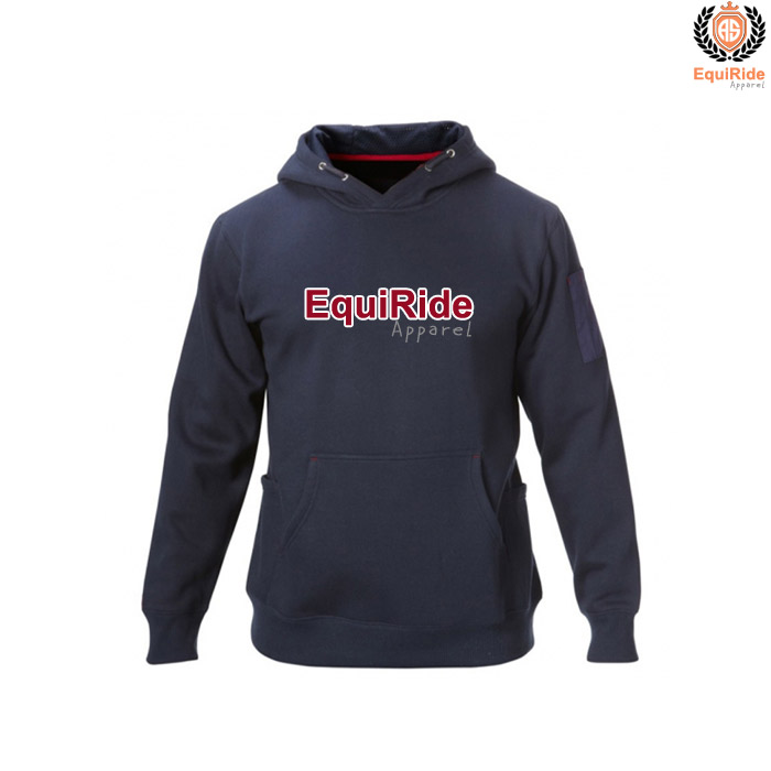 Navy Blue Pullover Hoodies Men's Sweatshirts Equestrian Fashion CRW-HOD-006