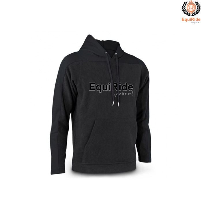 Black Pullover Hoodies Men's Sweatshirts Equestrian Fashion CRW-HOD-009