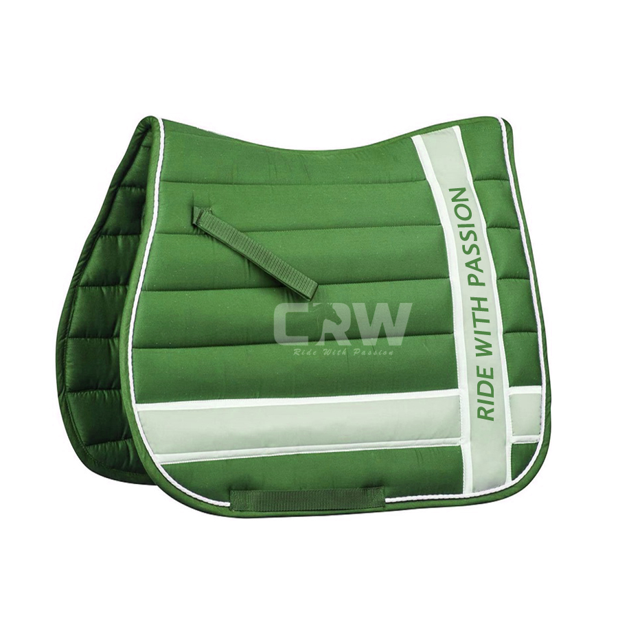 CRW Green Luxury Dressage Saddle Pad Horse Riding CRW 1994
